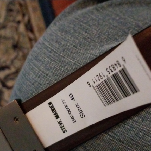 Steve Madden Men's Dress Casual Every Day Leather Belt - Picture 6 of 7